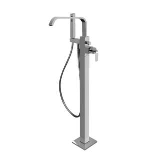Graff G-2357-LM40N-PC-T Immersion 36 5/8" Floor Mounted Exposed Tub Filler with Handshower and Diverter in Chrome - Trim Only