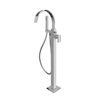 Graff G-1854-LM36N-PC-T Sade 39 7/8" Floor Mounted Tub Filler with Handshower and Diverter in Chrome - Trim Only