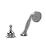 Graff G-3855-PC-T Canterbury 7 1/2" Contemporary Deck Mounted Handshower and Diverter Set in Chrome - Trim Only
