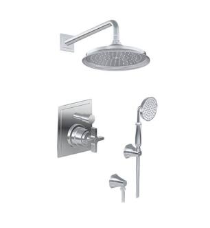 Graff G-7285-C15S-PC-T Finezza UNO Full Pressure Balancing System Shower with Handshower in Chrome - Trim Only