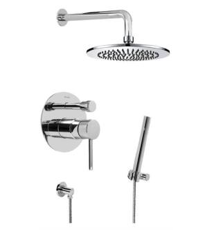 Graff G-7278-LM37S-PC-T M.E./M.E. 25 Full Pressure Balancing System Shower with Handshower in Chrome - Trim Only
