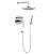 Graff G-7278-LM42S-PC-T Sento Full Pressure Balancing System Shower with Handshower in Chrome - Trim Only
