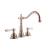 Graff G-2550-LC1-SN-T Canterbury 7 7/8" Double Handle Widespread/Deck Mounted Roman Tub Faucet in Satin Nickel - Trim Only