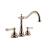Graff G-2550-LC1-PN-T Canterbury 7 7/8" Double Handle Widespread/Deck Mounted Roman Tub Faucet in Polished Nickel - Trim Only