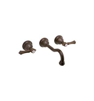 Graff G-2530-LM15-OB Nantucket 7 1/2" Double Handle Wall Mount Widespread Bathroom Sink Faucet in Olive Bronze