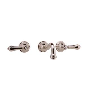 Graff G-2530-LM34-PN Nantucket 7 1/2" Double Handle Wall Mount Widespread Bathroom Sink Faucet in Polished Nickel