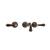 Graff G-2530-LM34-OB Nantucket 7 1/2" Double Handle Wall Mount Widespread Bathroom Sink Faucet in Olive Bronze
