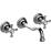 Graff G-2530-C2-PC-T Nantucket 7 1/2" Double Handle Wall Mount Widespread Bathroom Sink Faucet in Chrome - Trim Only