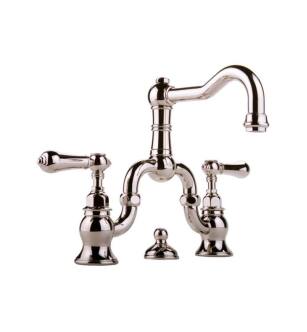 Graff G-3800-LM34-PN Canterbury 6 3/8" Double Handle Widespread Bridge Bathroom Sink Faucet in Polished Nickel