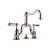 Graff G-3800-LM34-PN Canterbury 6 3/8" Double Handle Widespread Bridge Bathroom Sink Faucet in Polished Nickel