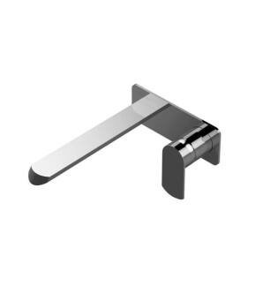 Graff G-6636-LM45W-PC-T Phase 9 1/4" Single Handle Wall Mount Centerset Bathroom Sink Faucet in Chrome - Trim Only
