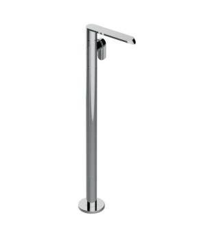 Graff G-6615-LM45N-PC-T Phase 8 3/4" Single Hole Floor Mount Vessel Filler in Chrome - Trim Only