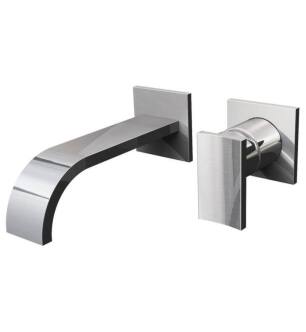 Graff G-1835-LM36W-PC-T Sade 7 1/2" Single Handle Wall Mount Widespread Bathroom Sink Faucet in Chrome - Trim Only
