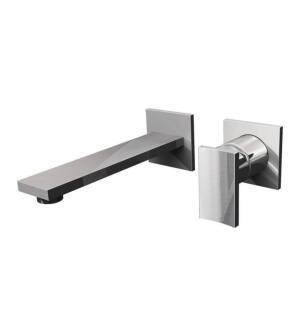 Graff G-3635-LM36W-PC-T Targa 7 1/2" Single Handle Wall Mount Widespread Bathroom Sink Faucet in Chrome - Trim Only