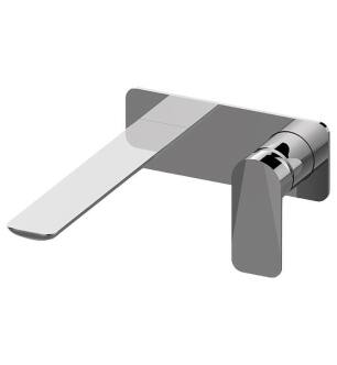 Graff G-6336-LM59W-PC-T Sento 2 3/4" Two Hole Wall Mount Bathroom Sink Faucet with LM59W Lever Handle in Chrome - Trim Only