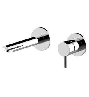 Graff G-6138-LM41MW-PC-T M.E.25 2 3/4" Two Hole Wall Mount Bathroom Sink Faucet with LM41MW Lever Handle in Chrome - Trim Only