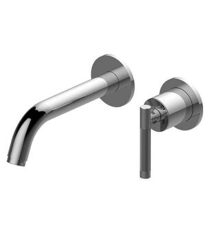 Graff G-11435-LM57-PC-T Harley 2 3/4" Two Hole Wall Mount Bathroom Sink Faucet with LM57 Lever Handle in Chrome - Trim Only