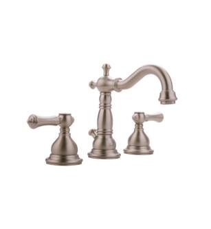 Graff G-2500-LM15-SN Canterbury/Nantucket 5 1/8" Double Handle Widespread Bathroom Sink Faucet in Satin Nickel