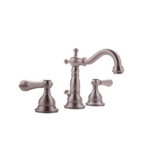 Graff G-2500-LM34-SN Canterbury/Nantucket 5 1/8" Double Handle Widespread Bathroom Sink Faucet in Satin Nickel