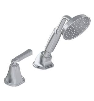 Graff G-6855-LM47B-PC Finezza UNO 9 3/4" Contemporary Deck Mounted Handshower and Diverter Set in Chrome