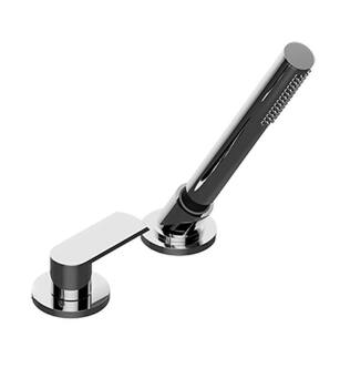 Graff G-6355-LM45B-PC Phase 8 5/8" Contemporary Deck Mounted Handshower and Diverter Set in Chrome