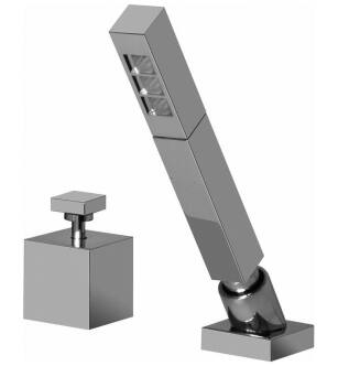 Graff G-3755-PC Solar 8 1/4" Deck Mounted Handshower and Diverter Set in Chrome