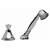Graff G-1955-PC Topaz 7 1/2" Contemporary Deck Mounted Handshower and Diverter Set in Chrome