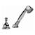 Graff G-1155-PC Nantucket 7 1/2" Contemporary Deck Mounted Handshower and Diverter Set in Chrome