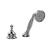 Graff G-3855-PC Canterbury 7 1/2" Contemporary Deck Mounted Handshower and Diverter Set in Chrome