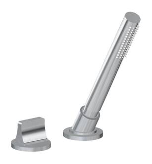 Graff G-6355-PC Sento 9 1/8" Contemporary Deck Mounted Handshower and Diverter Set in Chrome