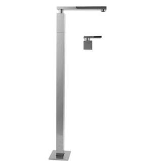 Graff G-3752-LM31-PC Solar 37 1/2" Floor Mounted Tub Filler with Deck Mounted Handles in Chrome