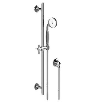 Graff G-8637-PC Ametis 9" Contemporary Handshower with Wall Bracket and Integrated Wall Supply Elbow in Polished Chrome