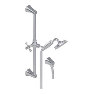Graff G-8656-PC Finezza DUE 21 5/8" Contemporary Wall Mount Slide Bar with Handshower in Chrome