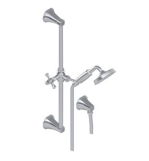 Graff G-8650-PC Finezza UNO 21 5/8" Contemporary Wall Mount Slide Bar with Handshower in Chrome