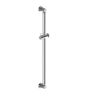 Graff G-9564-PC 32" Wall Mount Round Slide Bar with Handshower Holder in Chrome