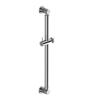 Graff G-9563-PC 24" Wall Mount Round Slide Bar with Handshower Holder in Chrome