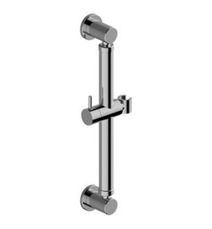 Graff G-9542-PC 16 1/8" Wall Mount Round Slide Bar with Handshower Holder in Chrome