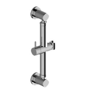 Graff G-9541-PC 12" Wall Mount Round Slide Bar with Handshower Holder in Chrome