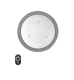 Graff G-8231-SP Aqua-Sense 23 5/8" Ceiling Mount Multi-Function Showerhead with LED in Stainless Polished