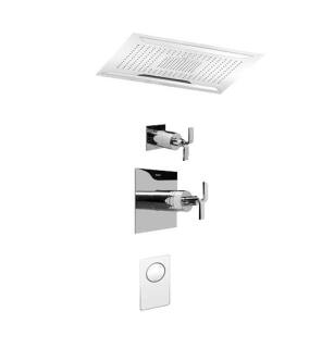 Graff AQ5.000A-C9S-PC Aqua-Sense Ceiling Mount Thermostatic System Shower in Polished Chrome