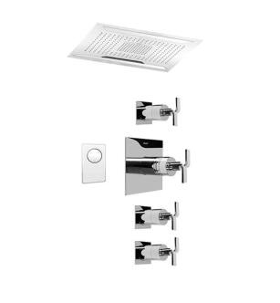 Graff AQ4.000A-C9S-PC Aqua-Sense Ceiling Mount Thermostatic System Shower in Polished Chrome