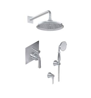 Graff G-7285-LM47S-PC Finezza UNO Full Pressure Balancing System Shower with Handshower in Chrome