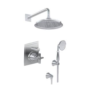 Graff G-7285-C15S-PC Finezza UNO Full Pressure Balancing System Shower with Handshower in Chrome