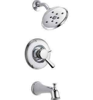 Delta T17493 Linden Monitor 17 Series H2Okinetic Tub and Shower Trim - Less Rough-In Valve
