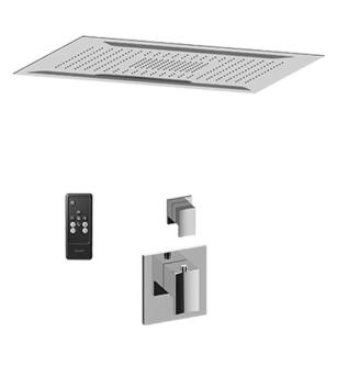 Graff AQ2.000SG-LM36E0-PC Aqua-Sense Ceiling Mount Shower System with Diverter Valve in Chrome