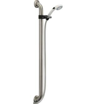 Delta 52003-DS Universal Showering Wall Mount Multi-Function Handshower and Slidebar in White