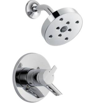 Delta T17261 Compel Monitor 17 Series Pressure Balanced Shower Trim with H2Okinetic Showerhead