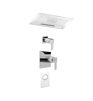 Graff AQ5.000A-LM38S-PC Aqua-Sense Ceiling Mount Thermostatic System Shower in Polished Chrome