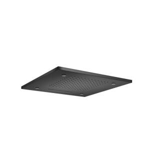 Flusso MSS.20SMB 20" Stainless Steel Flush Mount Rainhead With Cascade Waterfall And Mist Flow in Matte Black