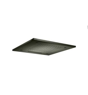 Flusso MSS.20SGMG 20" Stainless Steel Flush Mount Rainhead With Cascade Waterfall And Mist Flow in Gun Metal Gray